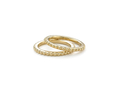 18kt yellow gold Beaded stack band. Available in white, yellow, or rose gold.
